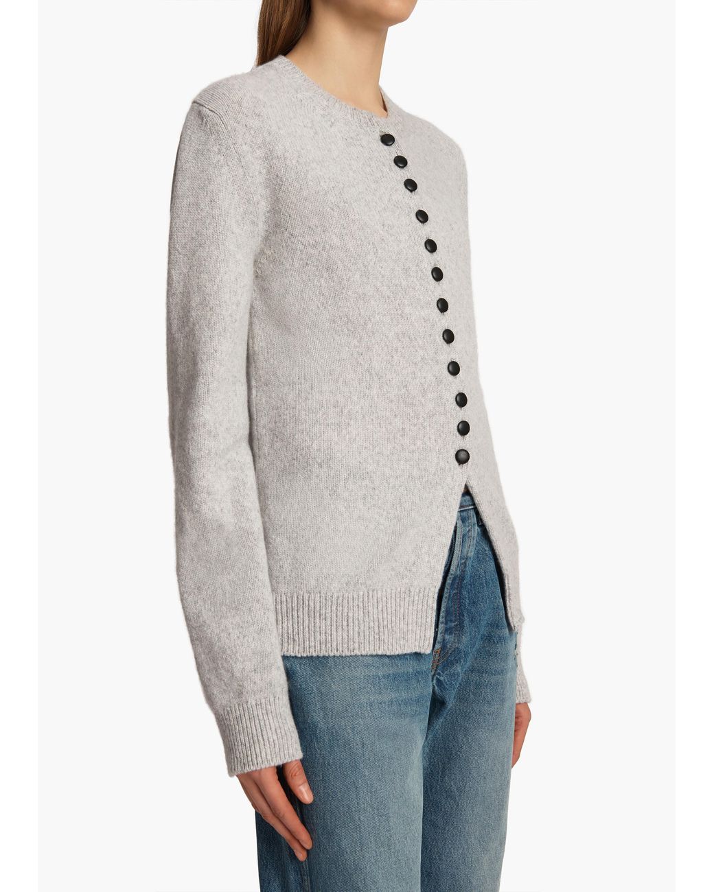 Khaite White Josette Cardigan