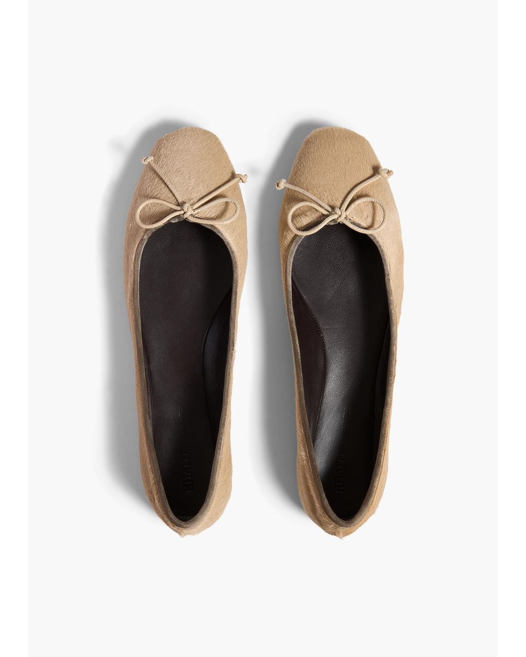 Khaite White Charlotte Ballerina Flat