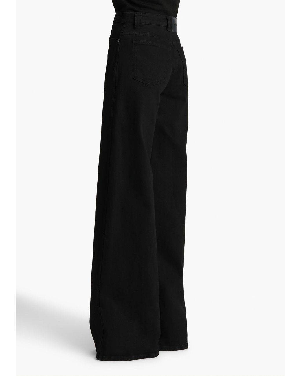 Khaite Black Dane Stretch Jean
