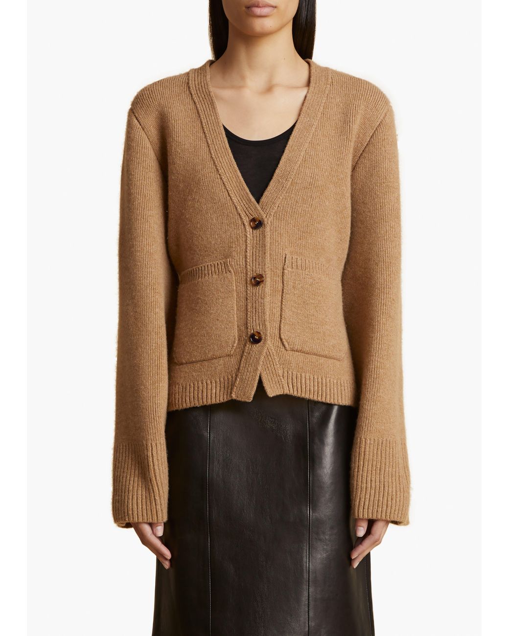 Khaite Natural Scarlet Cardigan