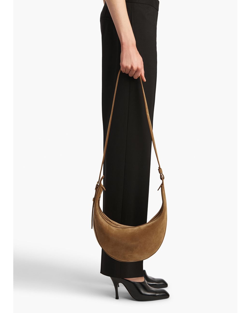 Khaite White Small Augustina Crossbody Bag