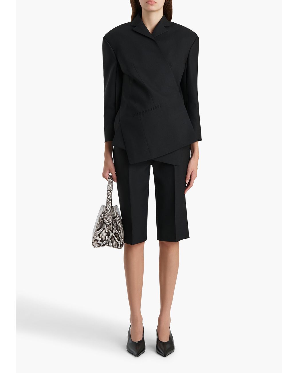Khaite Black Palto Jacket