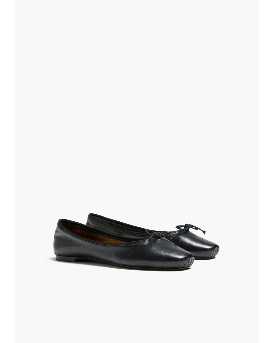 Khaite White Charlotte Ballerina Flat