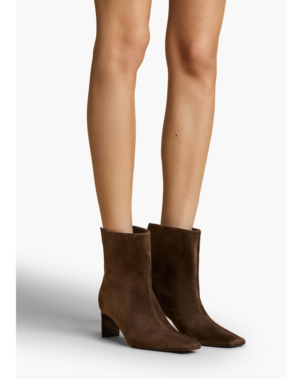 Khaite Brown Ona Ankle Boot