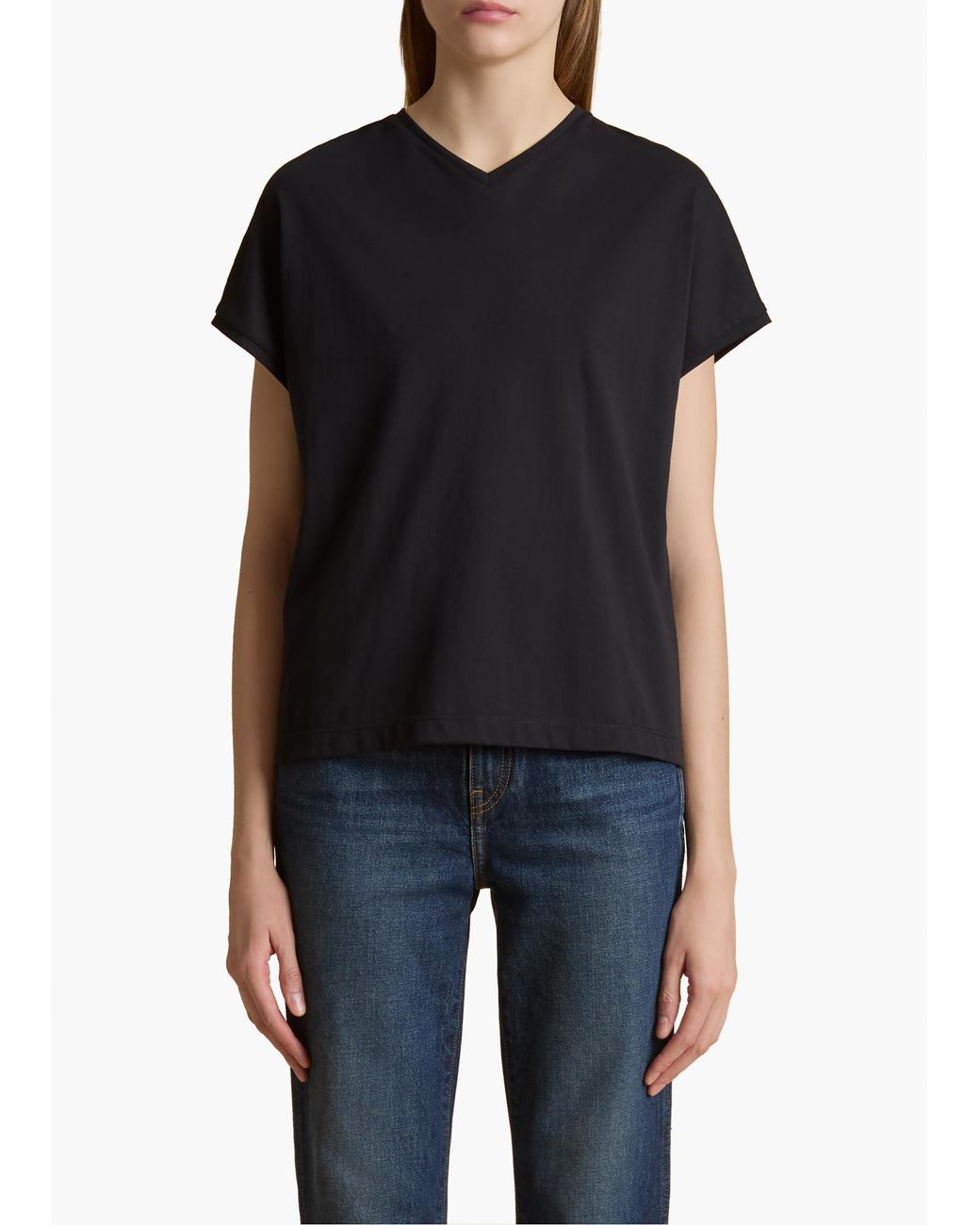 Khaite Black Devra Top