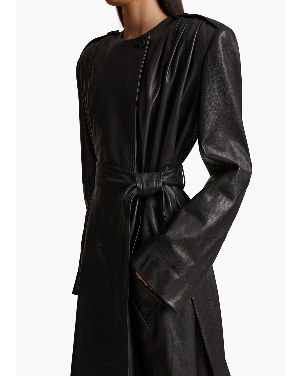 Khaite Black Exclusive Minnler Trench
