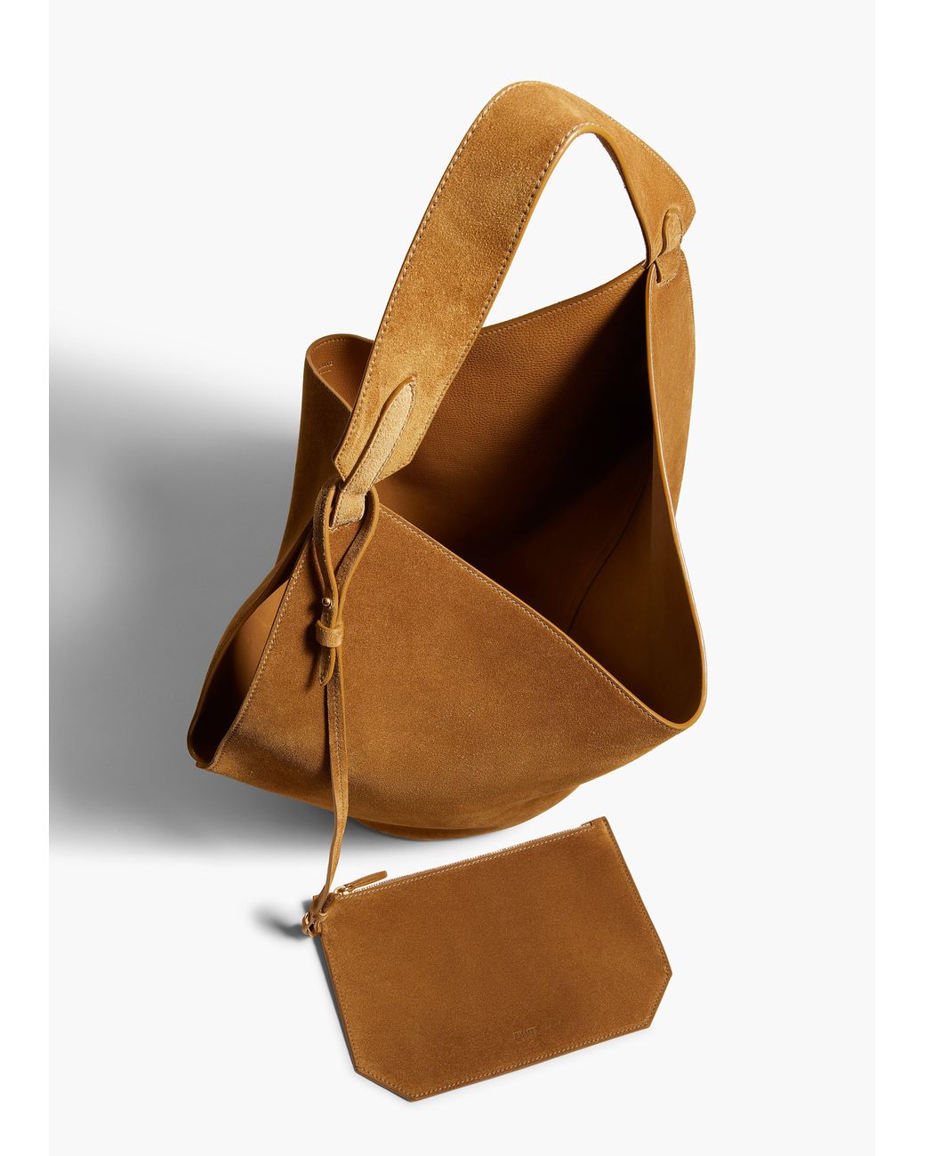 Khaite Brown Medium Lotus Tote