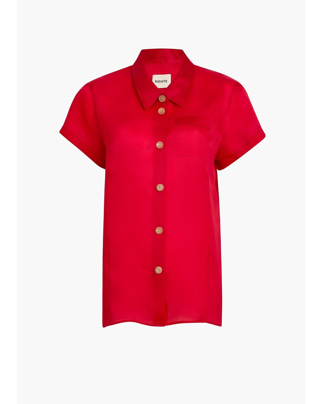 Khaite Red Keefe Top