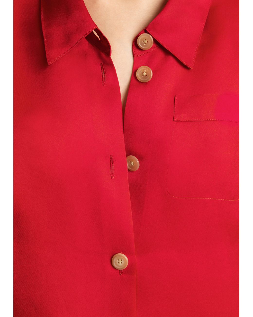 Khaite Red Keefe Top