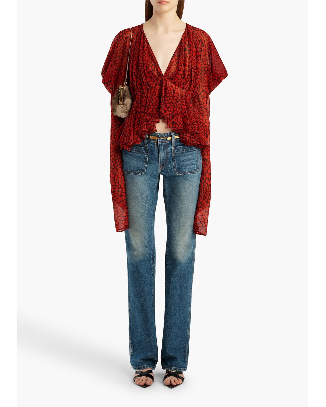 Khaite Red Tylar Top