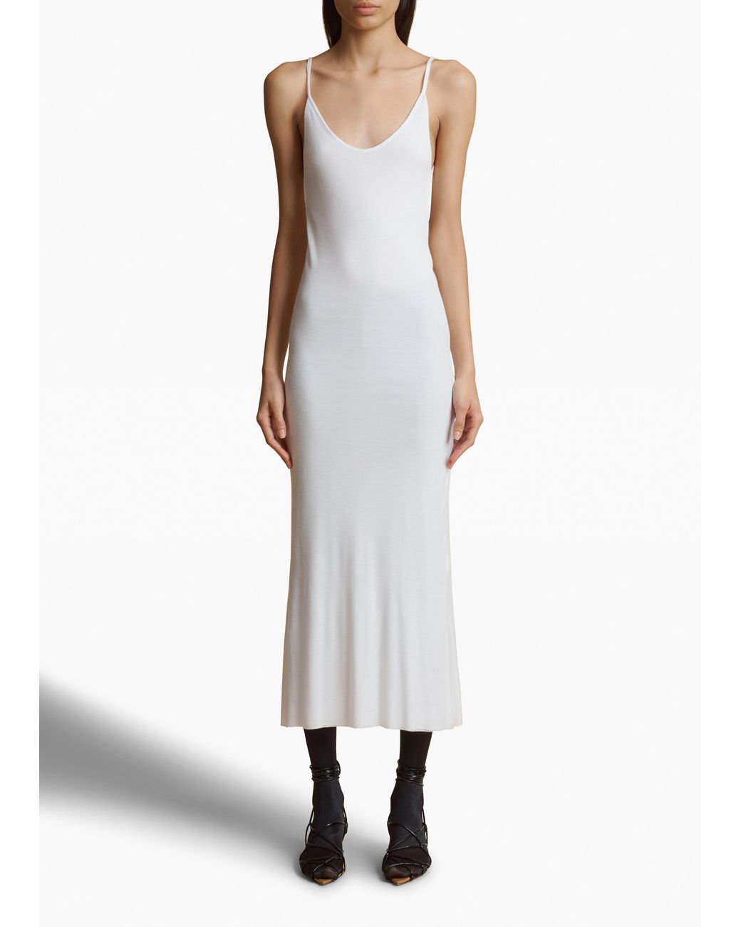 Khaite White Leesal Dress