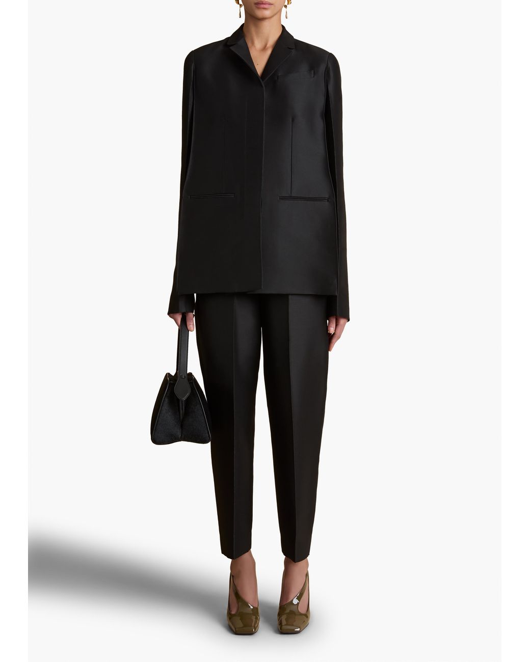 Khaite Black Crittan Jacket