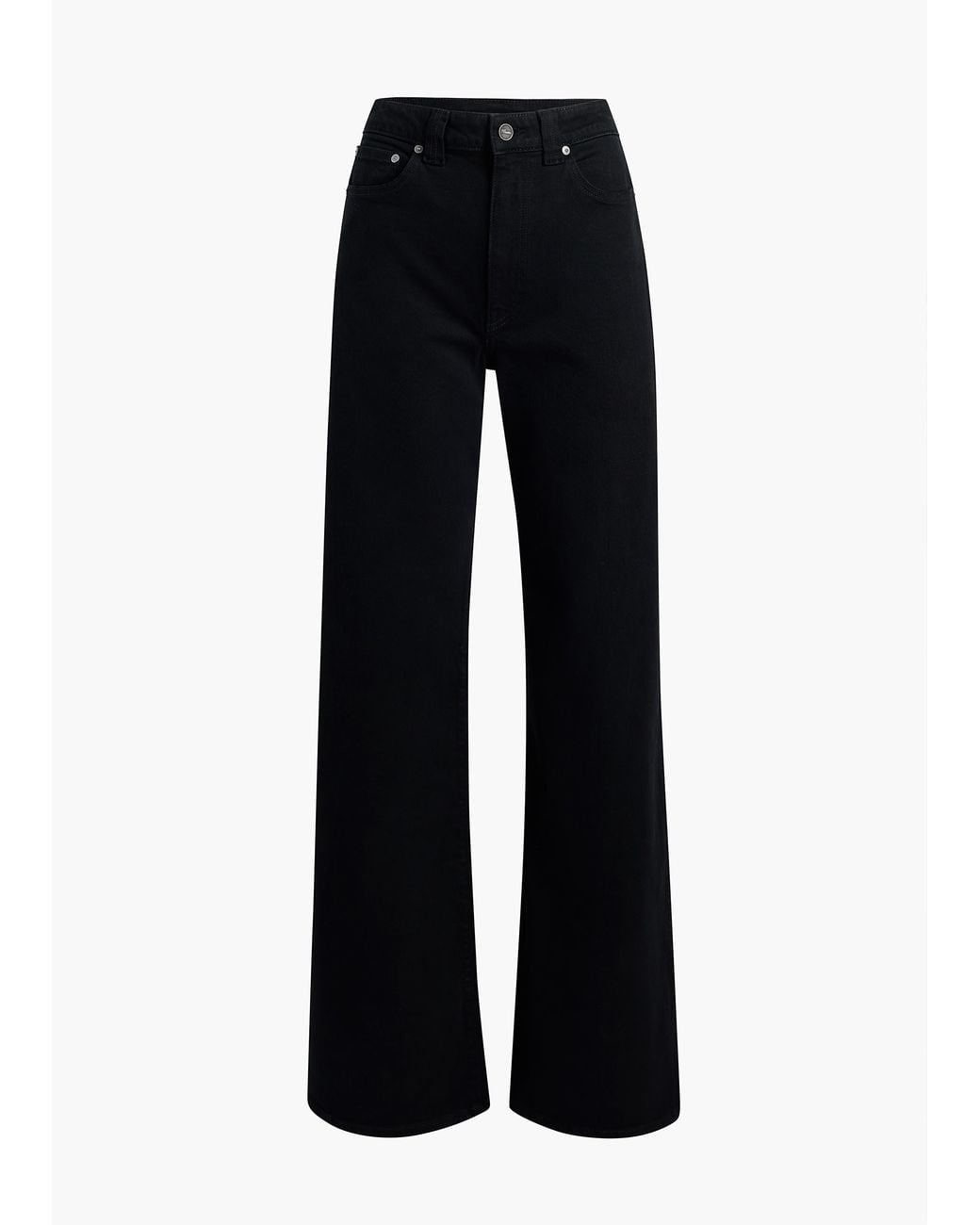Khaite Black Dane Stretch Jean