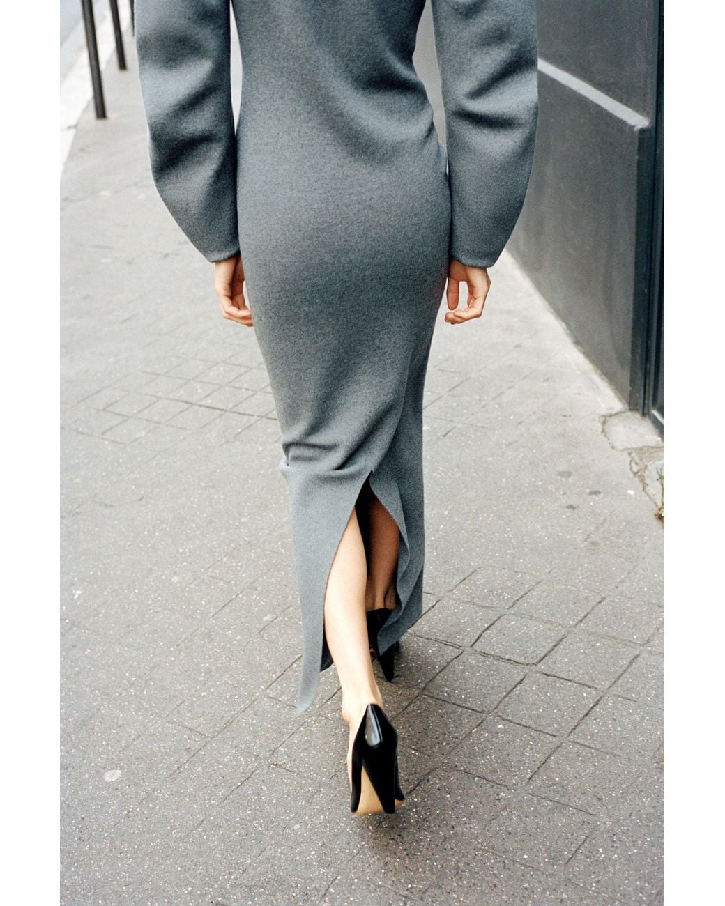 Khaite Gray Storm Dress
