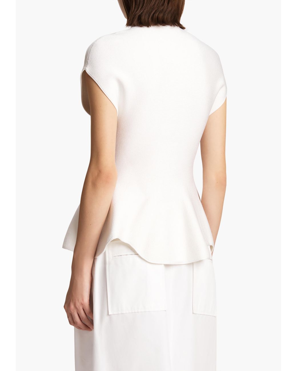 Khaite White Andra Top