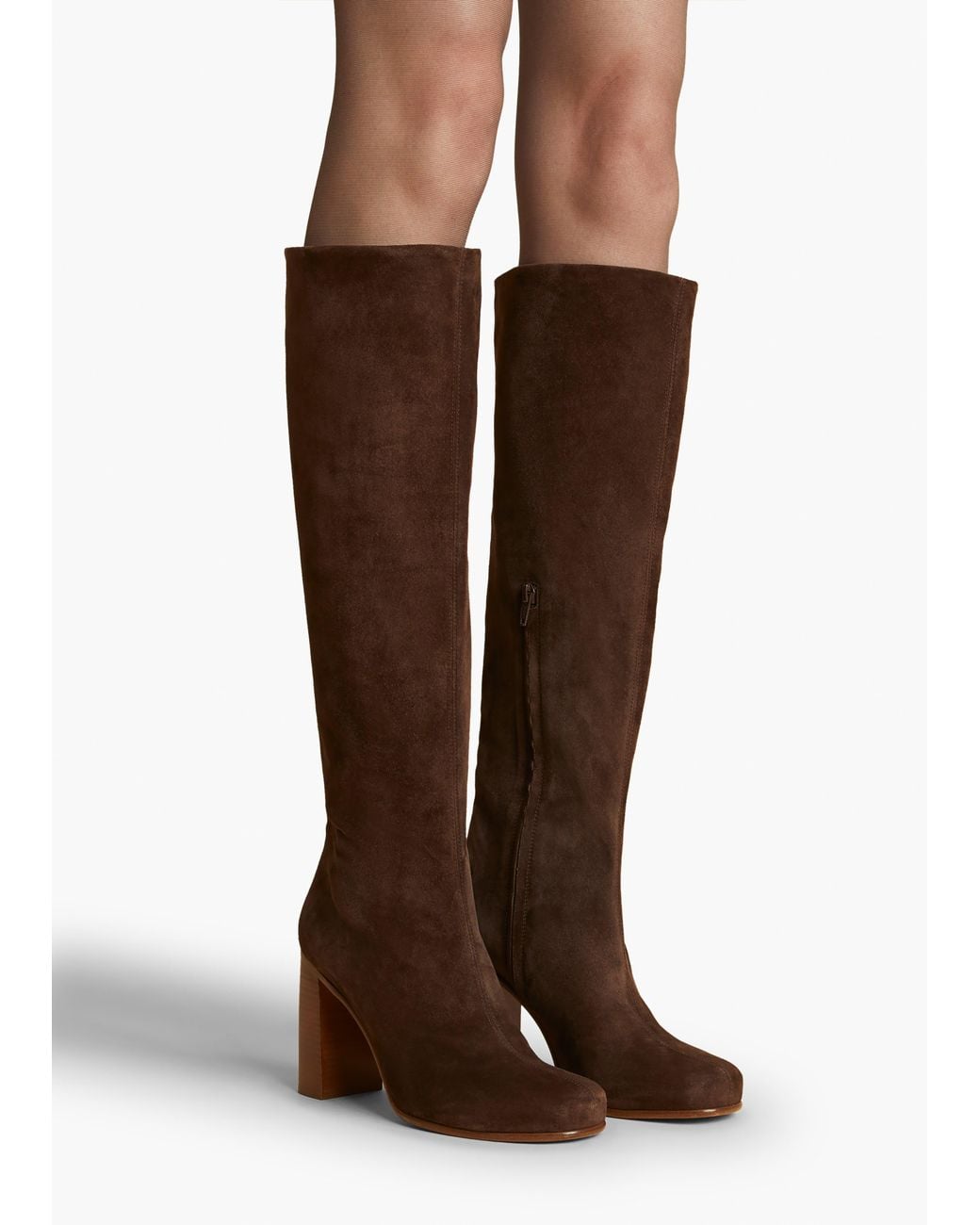 Khaite Brown Willow Knee-High Boot