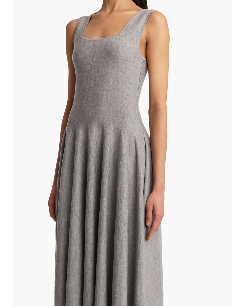 Khaite Gray Jodie Dress