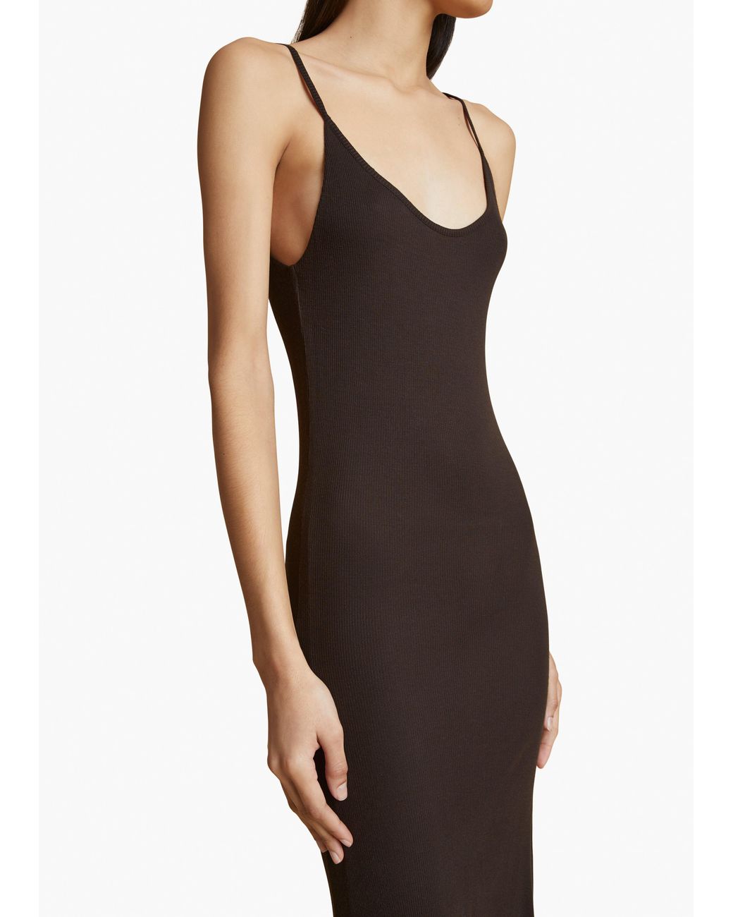 Khaite Brown Leesal Dress