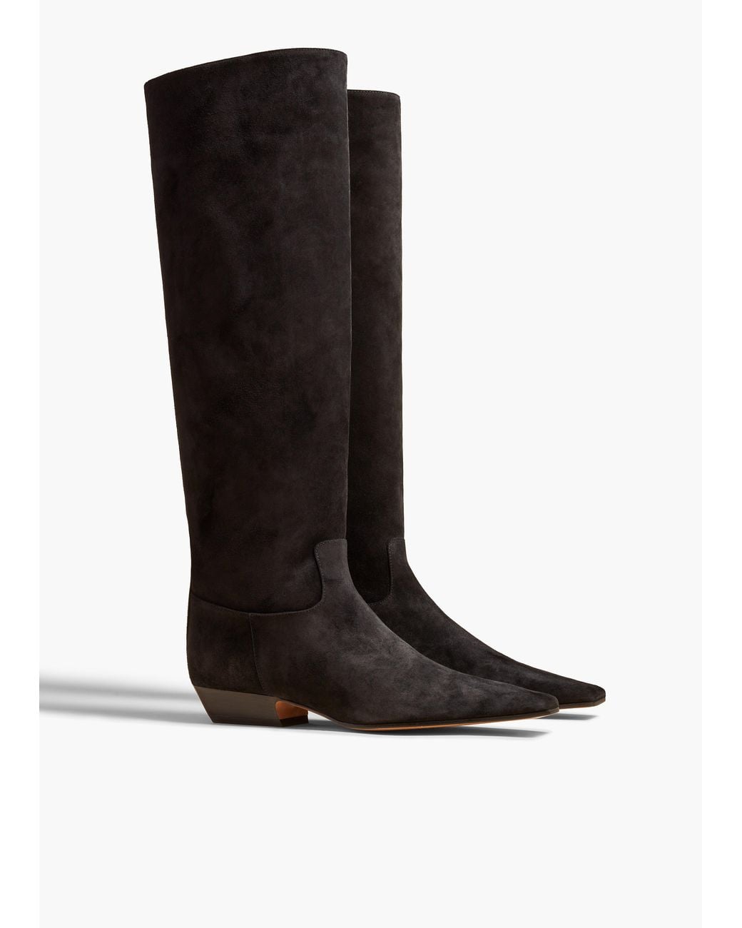 Khaite Black Marfa Knee-High Boot