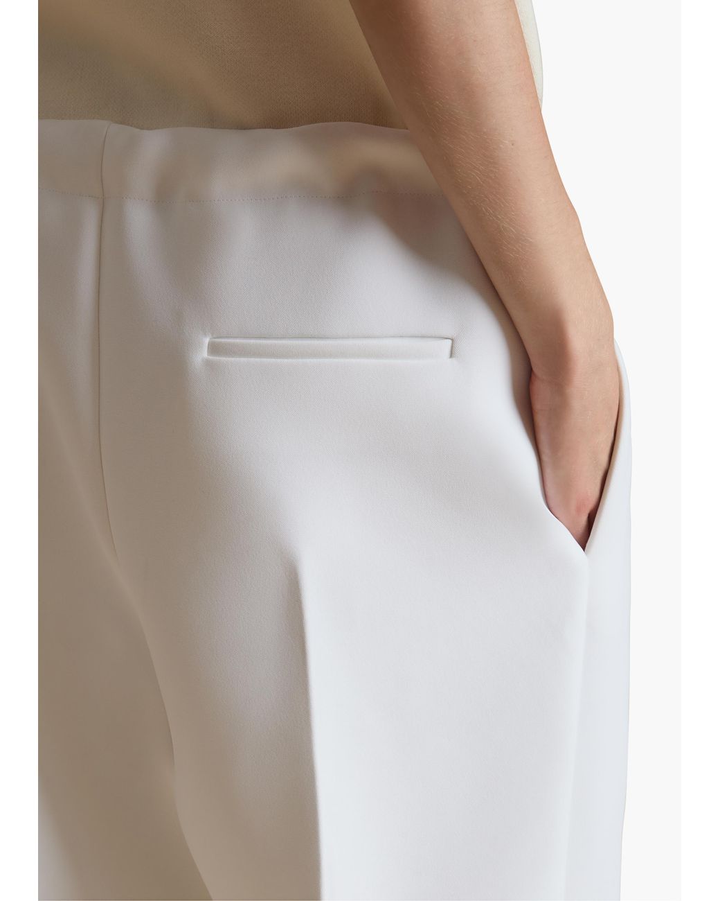 Khaite White Trenton Pant