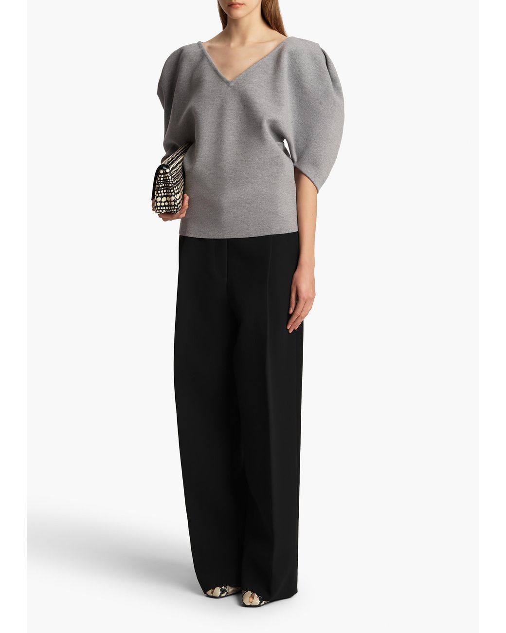 Khaite Gray Venus Top