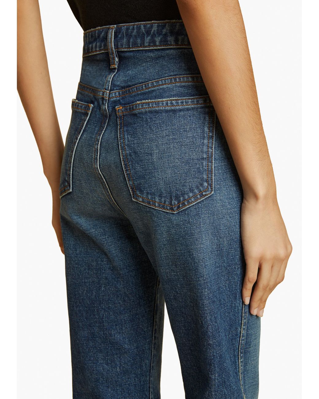 Khaite Blue Danielle Stretch Jean