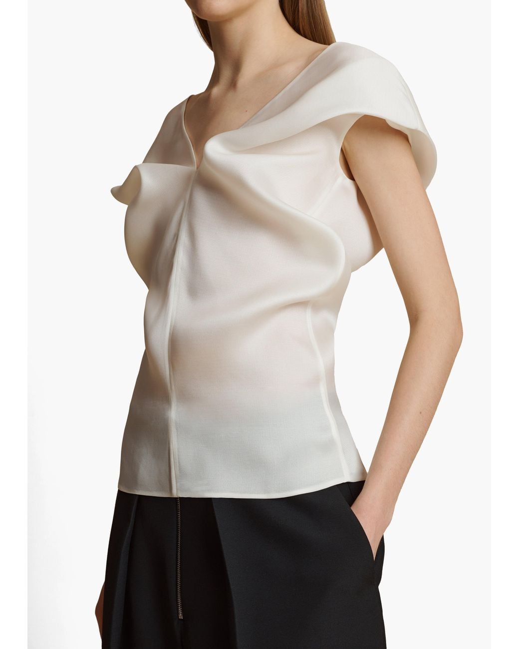 Khaite White Ami Top
