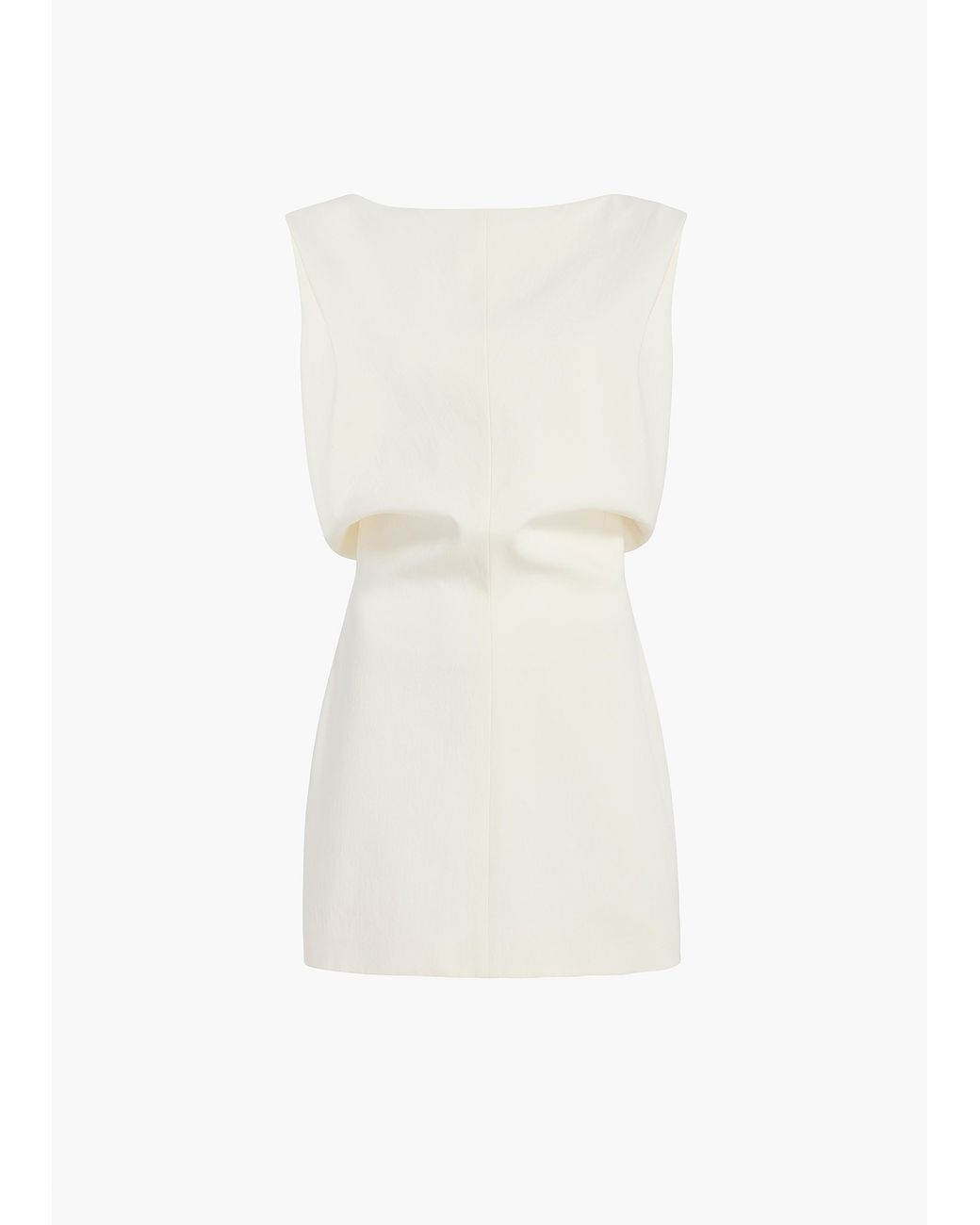 Khaite White Toma Short Dress