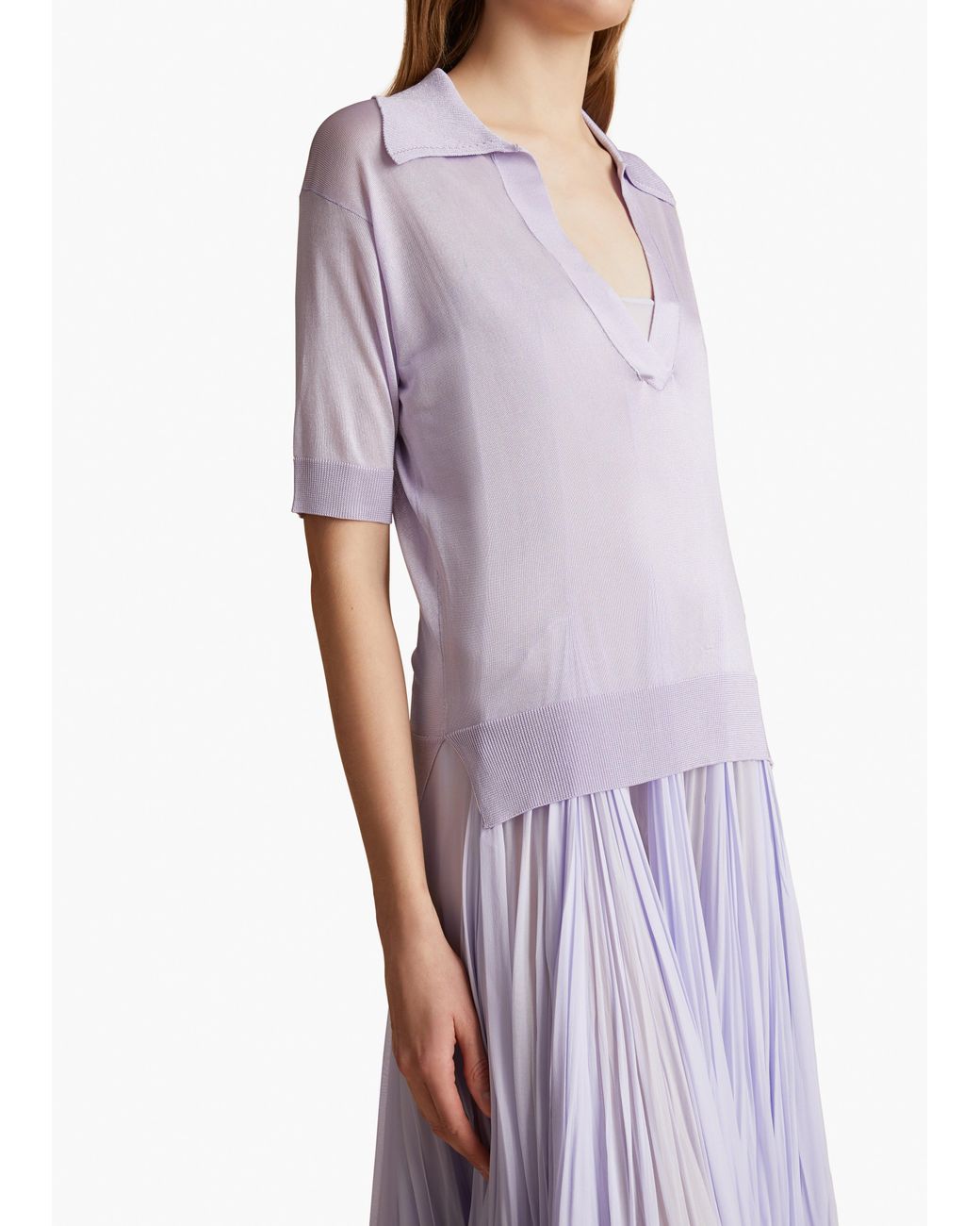 Khaite Purple Julita Top
