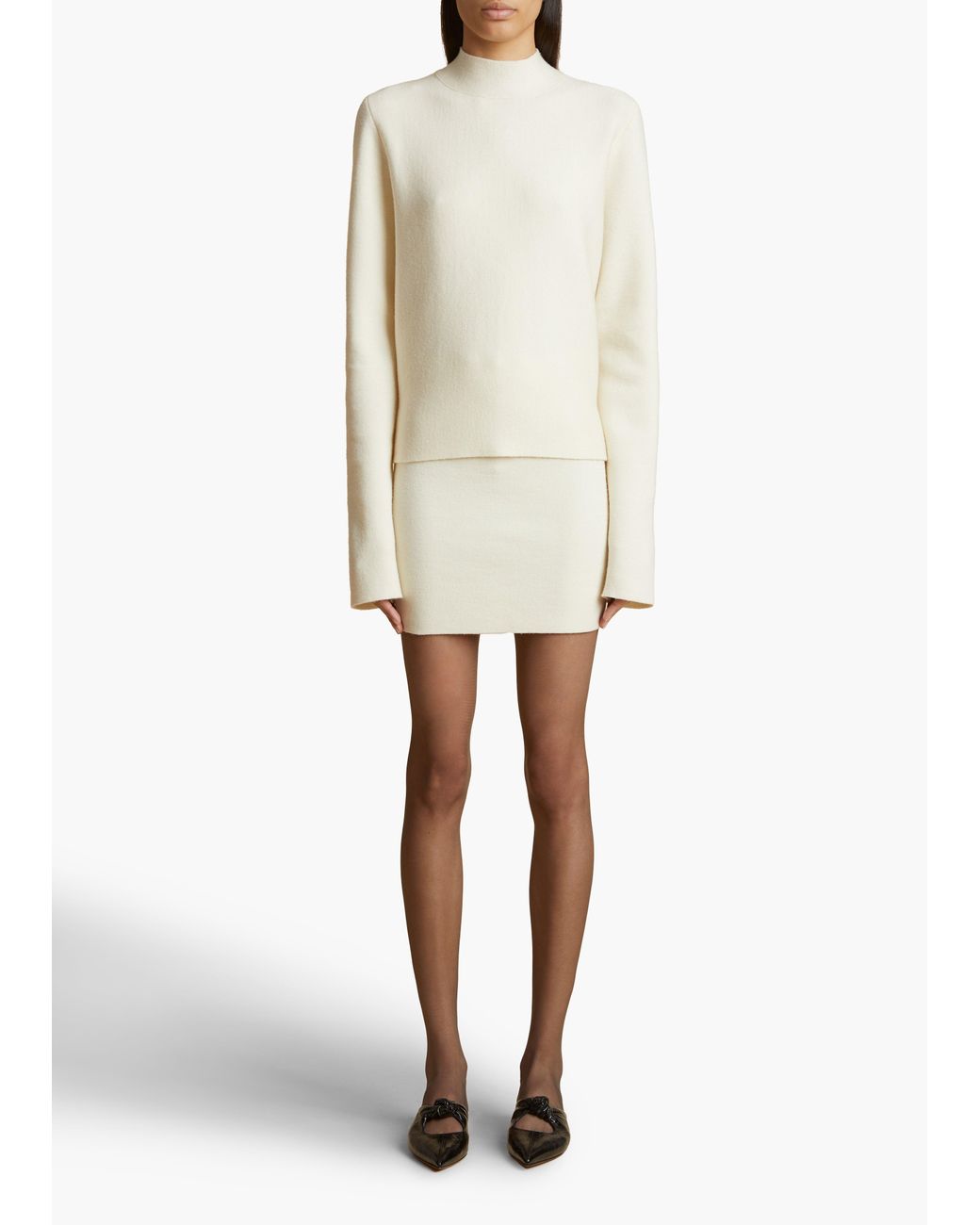 Khaite White Calliope Top