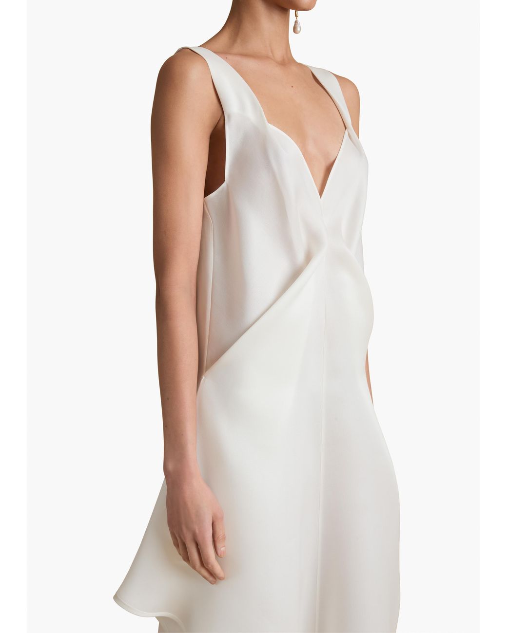 Khaite White Kenith Dress