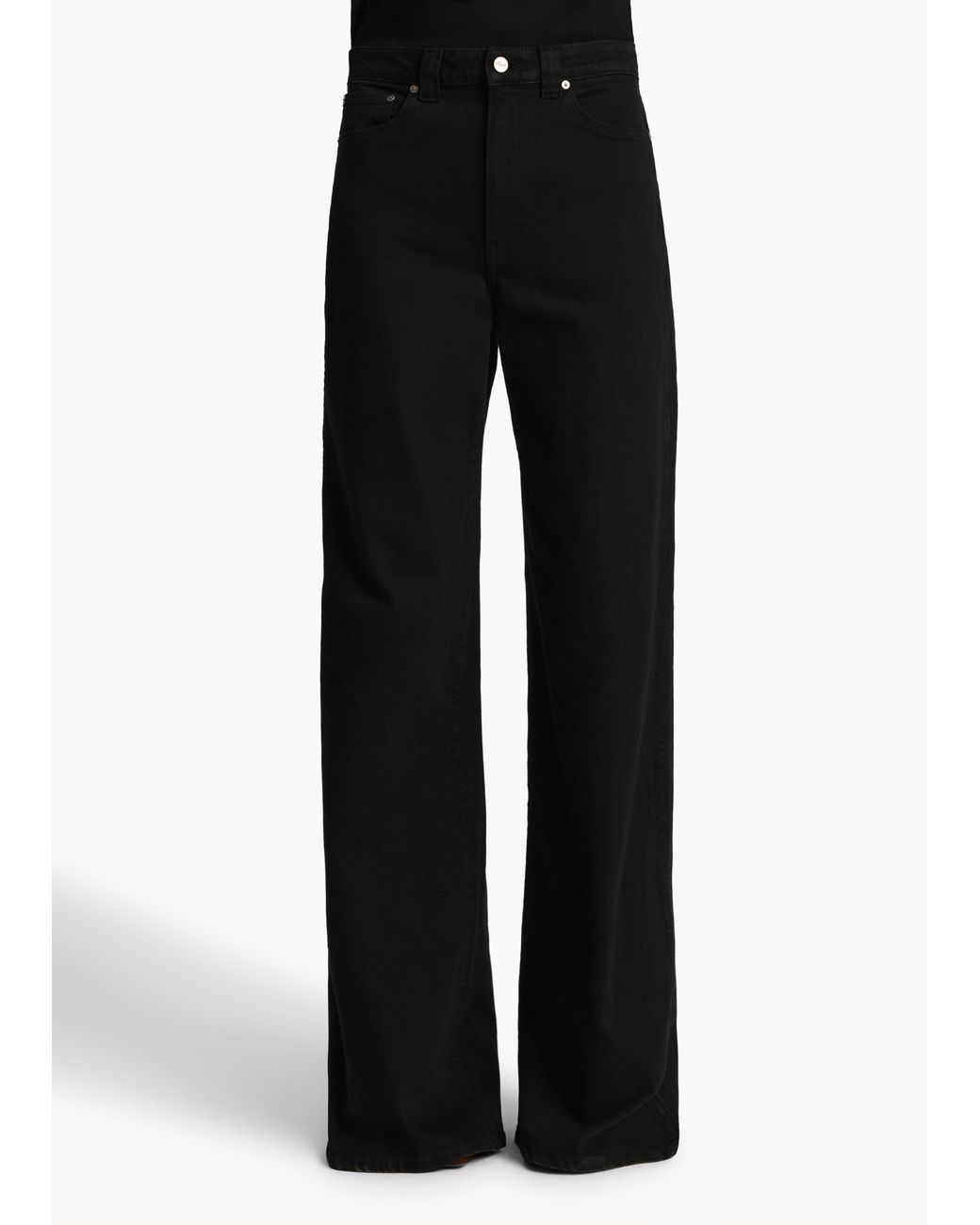 Khaite Black Dane Stretch Jean