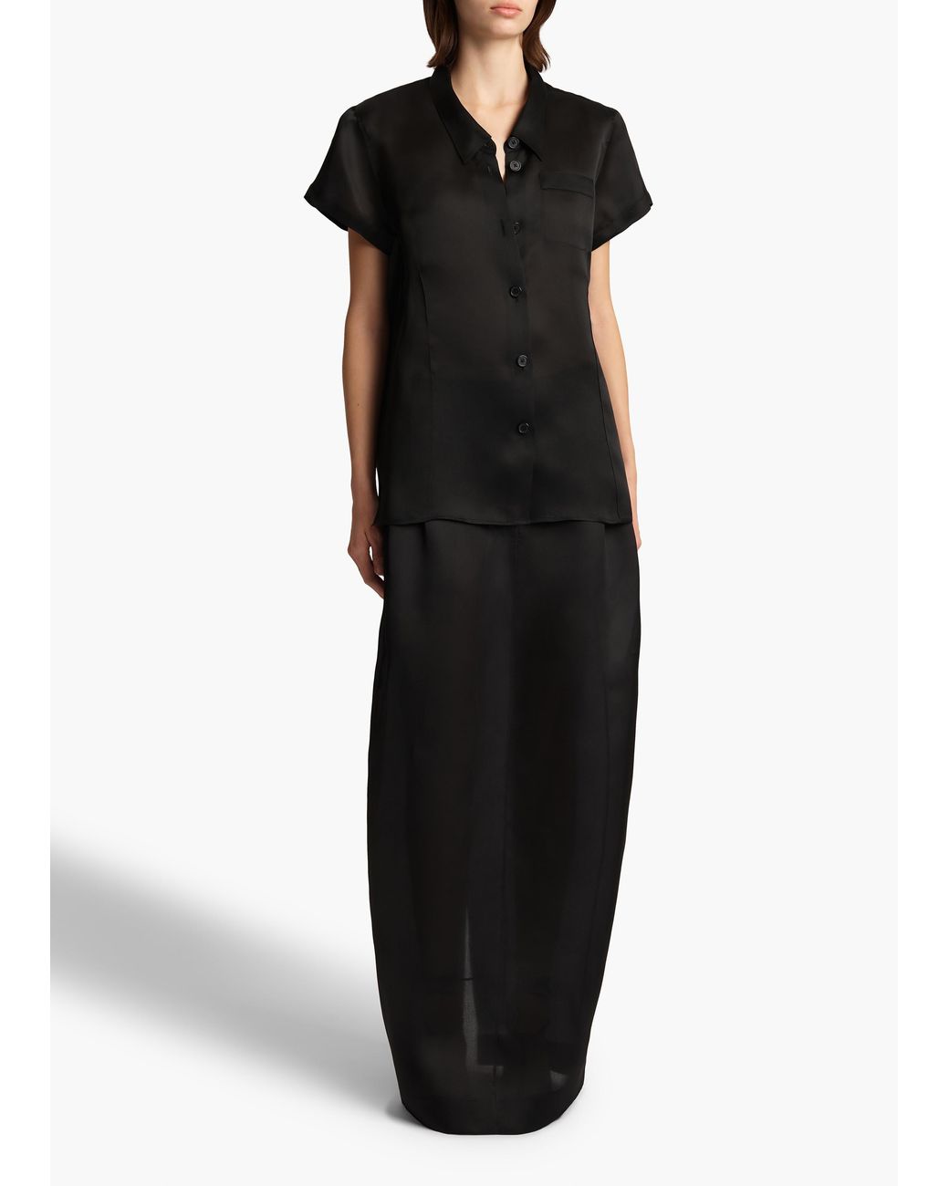 Khaite Black Keefe Top