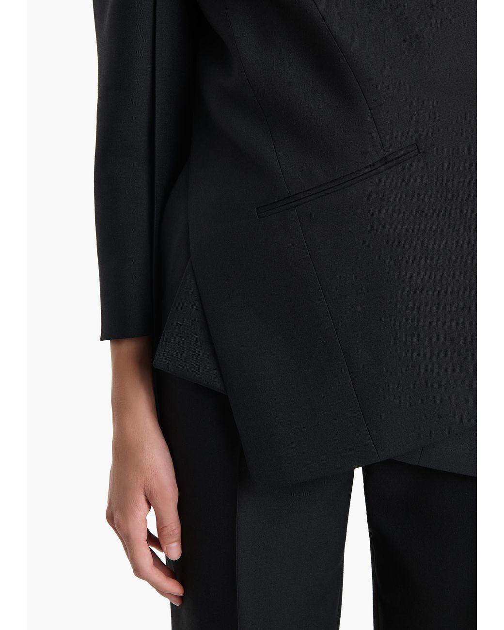 Khaite Black Palto Jacket