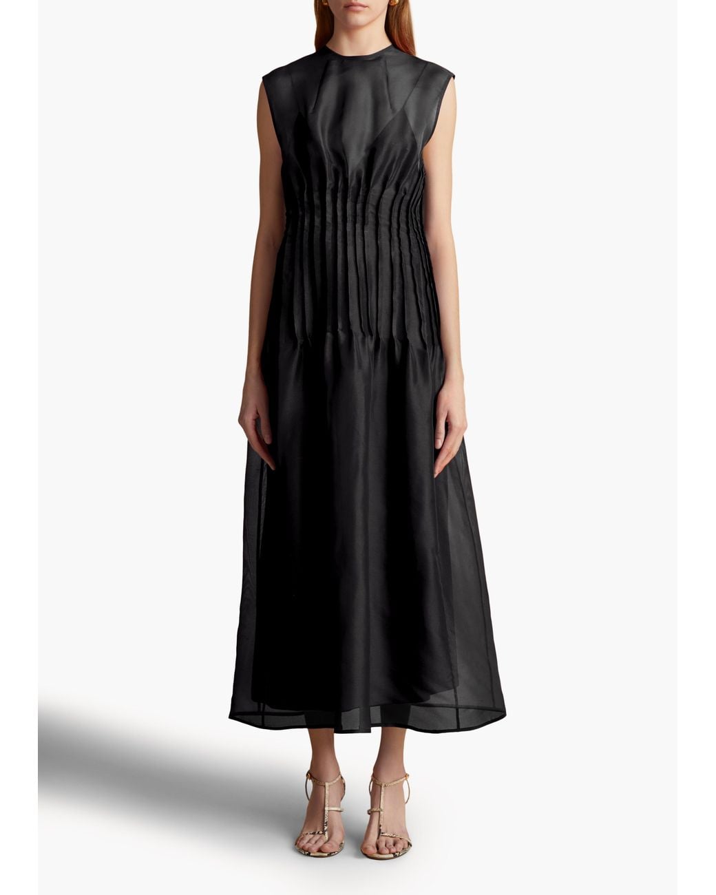 KHAITE Wes Dress in Black | Lyst