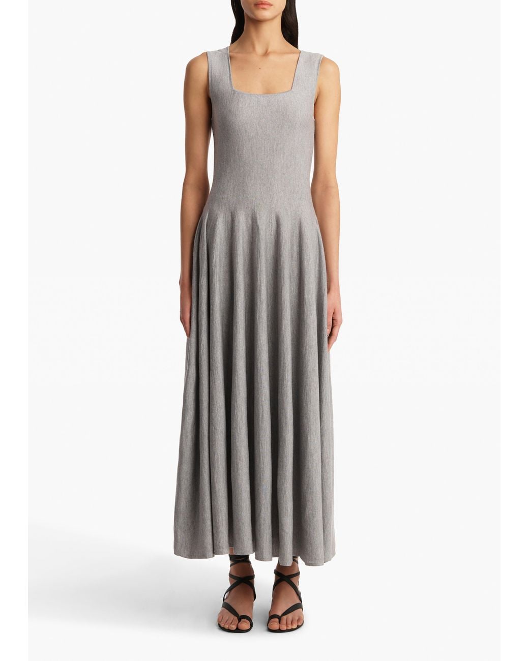 Khaite Gray Jodie Dress
