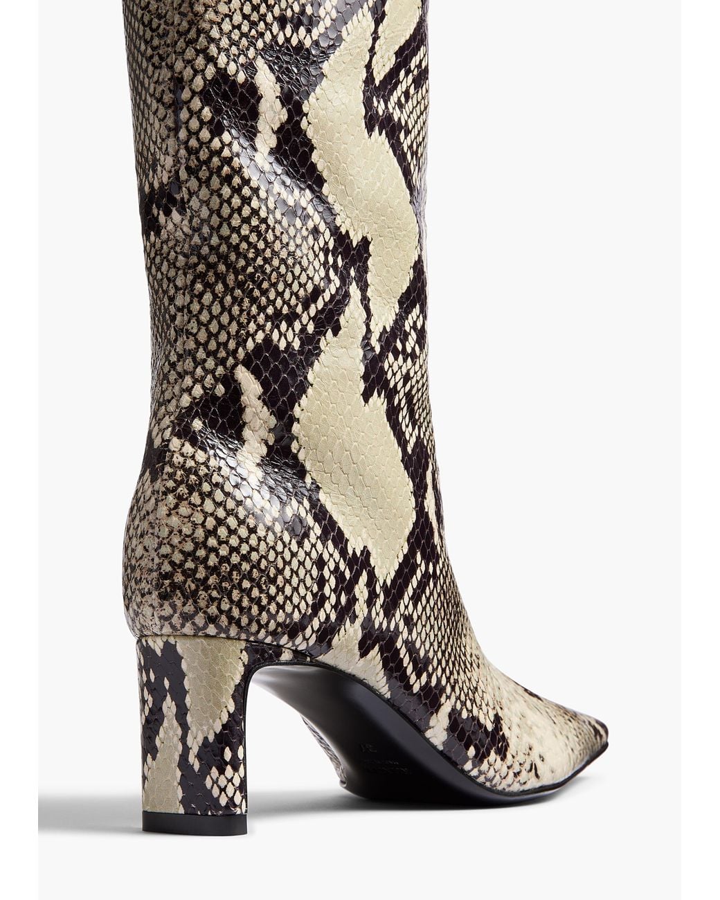 Khaite White Ona Knee-High Boot