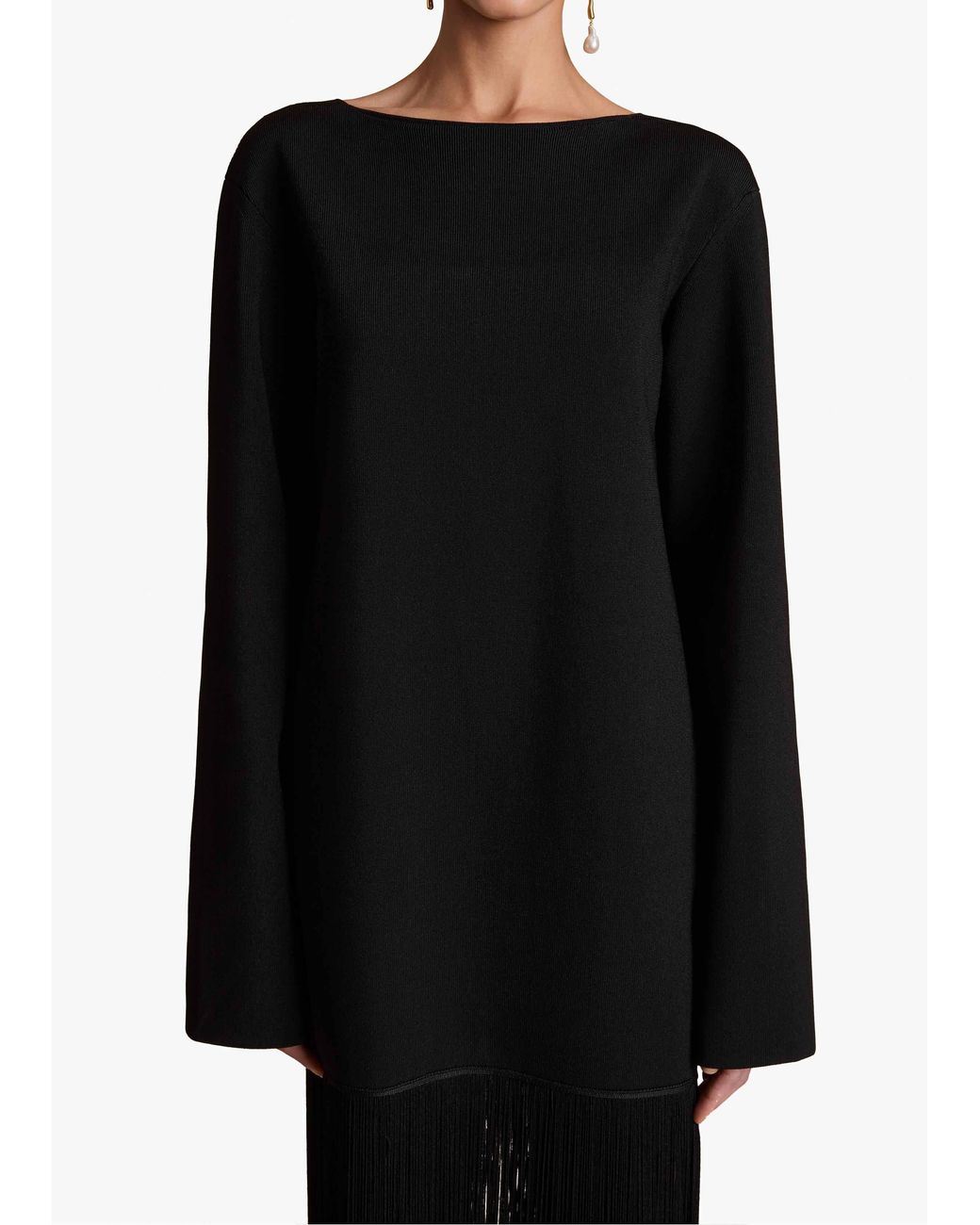 Khaite Black Paley Dress