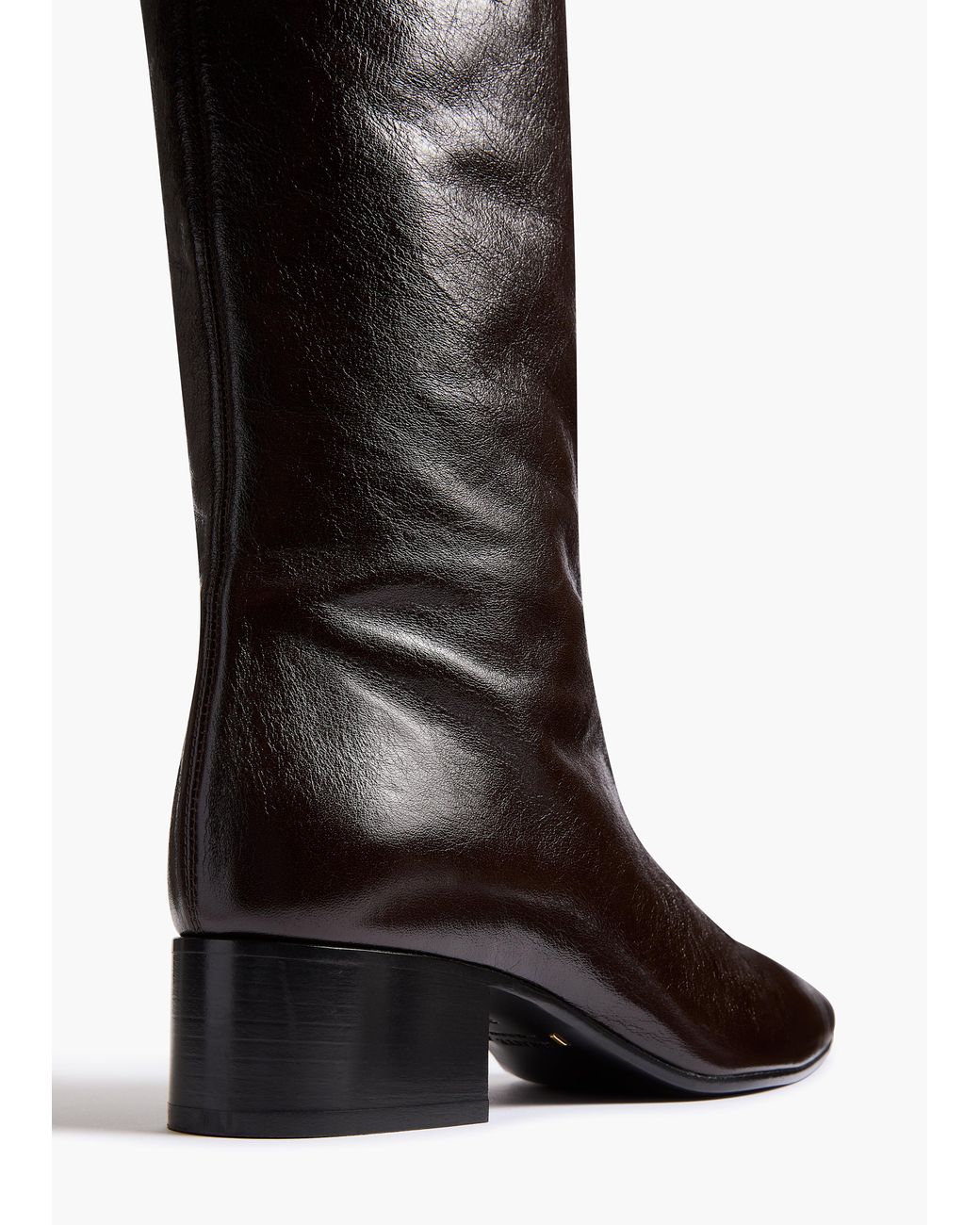 Khaite White Andee Knee-High Boot