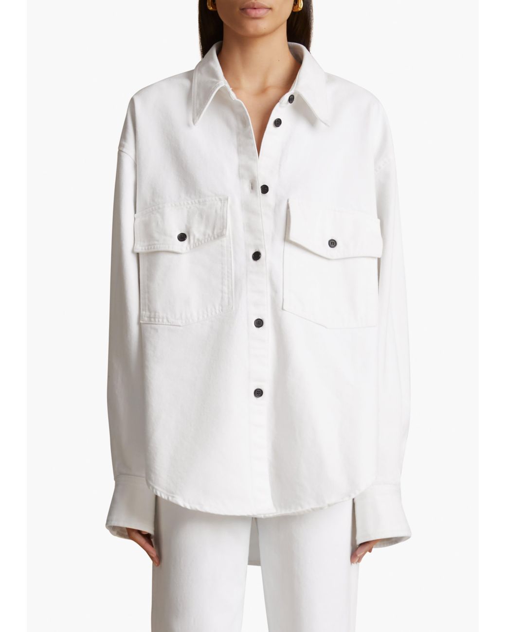 Khaite White Mahmet Top