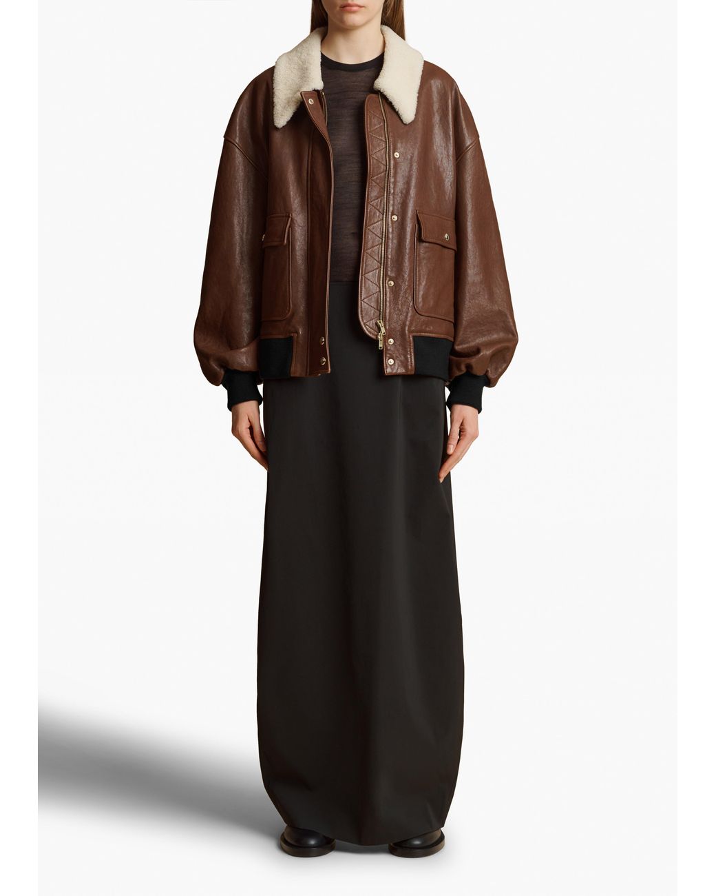 Khaite Brown Shellar Jacket