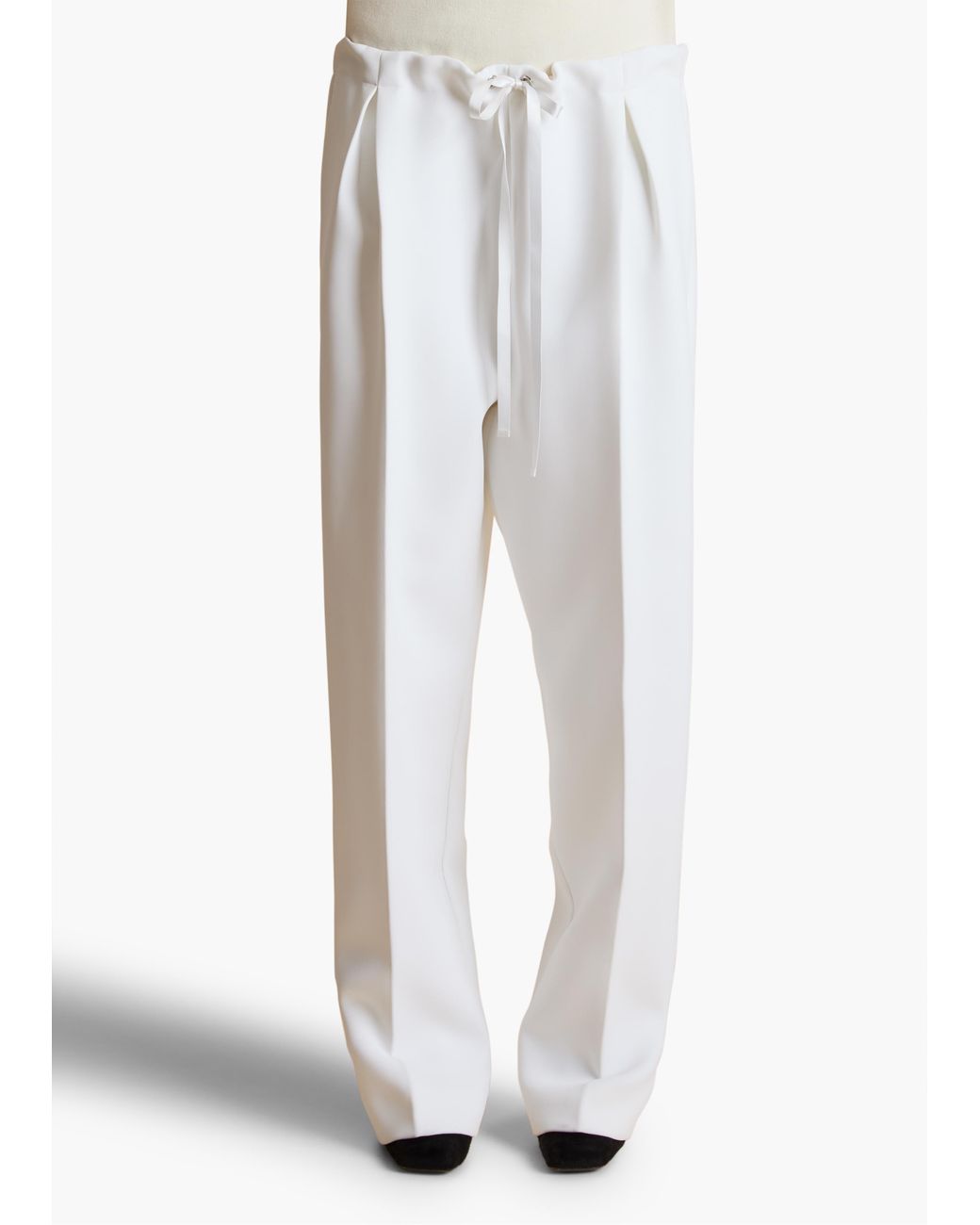 Khaite White Trenton Pant