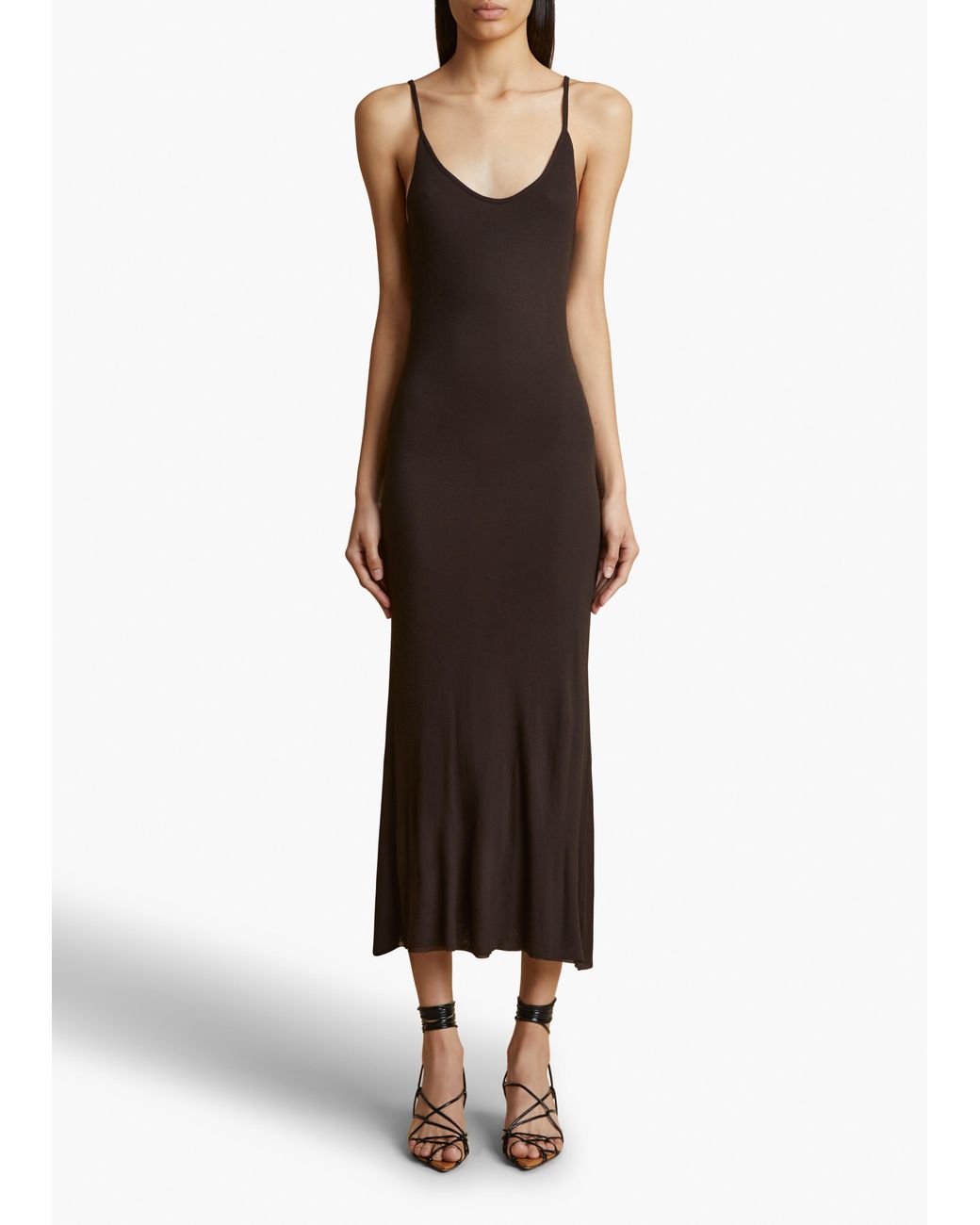 Khaite Brown Leesal Dress