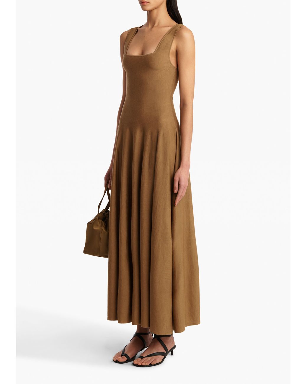 Khaite Brown Jodie Dress