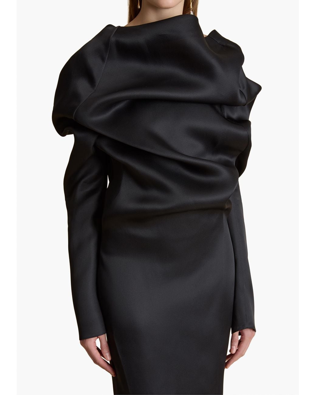 Khaite Black Judo Dress