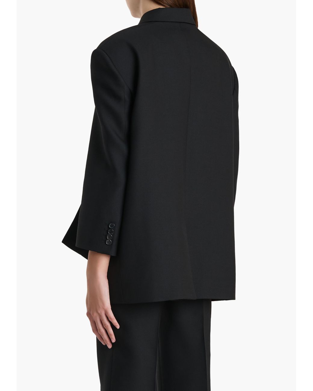 Khaite Black Palto Jacket