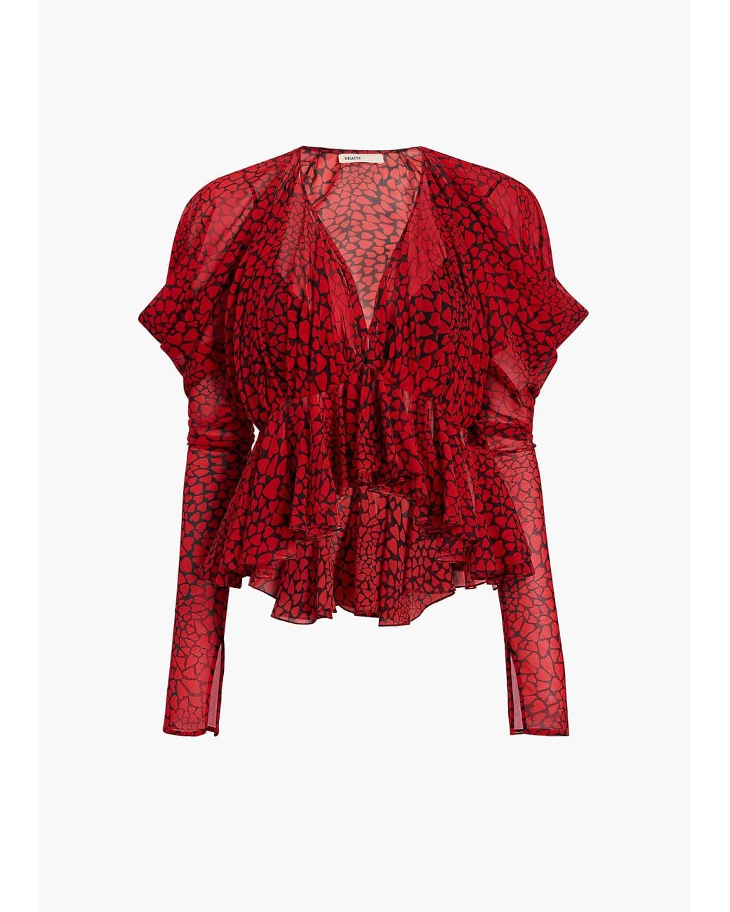 Khaite Red Tylar Top