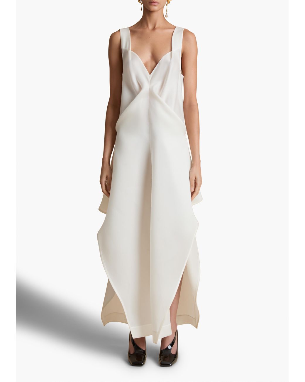 Khaite White Kenith Dress