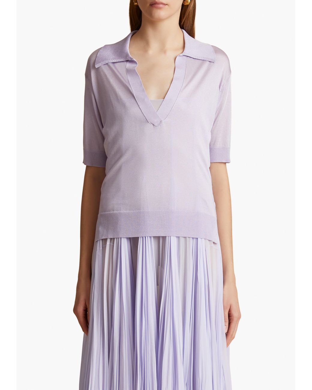 Khaite Purple Julita Top