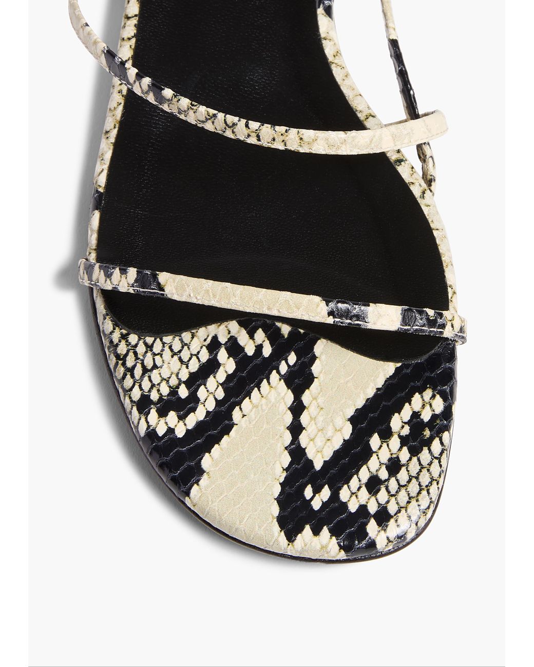 Khaite White Loop Flat Sandal
